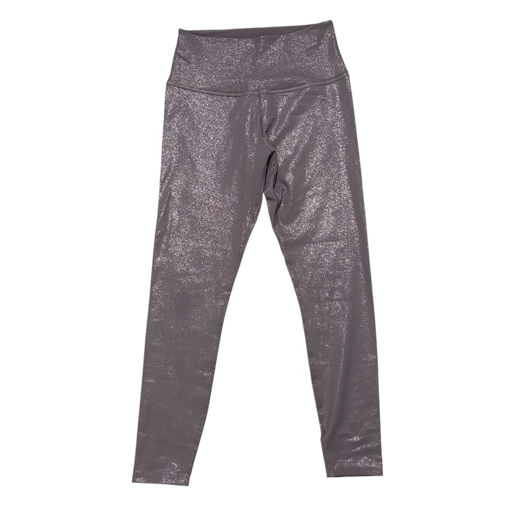 Beyond Yoga Leggings Large Sparkle Glitter Mauve‎ Purple High Waisted